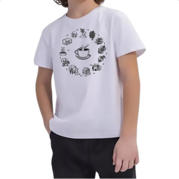 Camiseta Infanto Juvenil Ciclo do Cafe - Imagem 2