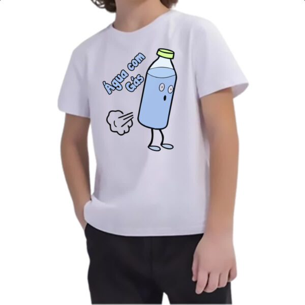 Camiseta Infanto Juvenil Agua com gas - Imagem 2