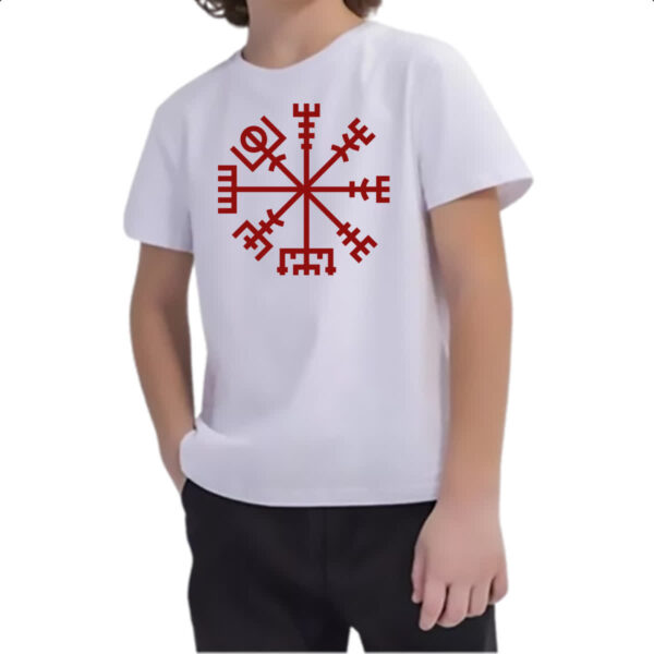 Camiseta Infanto Juvenil Compasso viking - Imagem 2