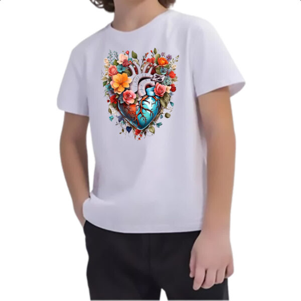Camiseta Infanto Juvenil Coracao da natureza - Imagem 2