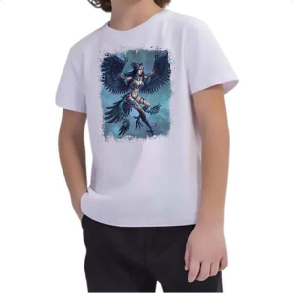 Camiseta Infanto Juvenil Criatura Mitologica Harpia 02 - Imagem 2