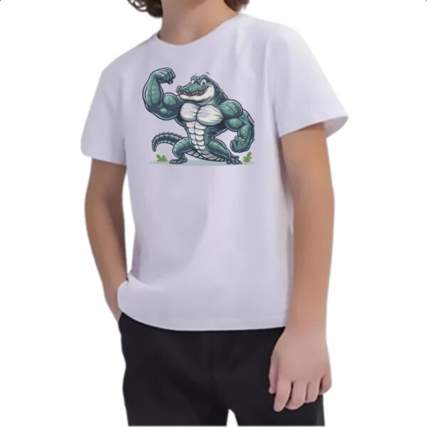 Camiseta Infanto Juvenil Crocodilo maromba - Imagem 2
