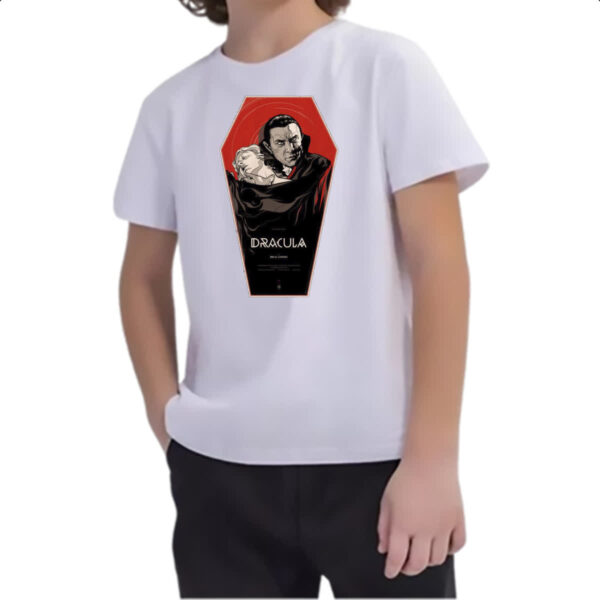 Camiseta Infanto Juvenil Dracula Retro Bela Lugosi - Imagem 2