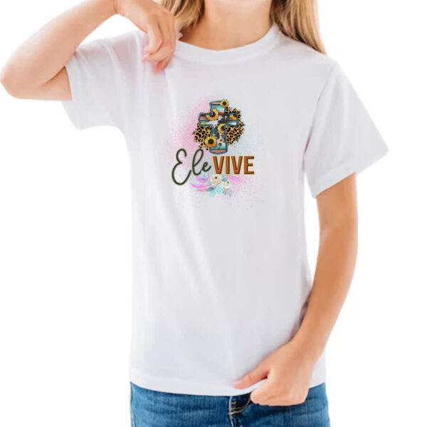 Camiseta Infanto Juvenil Ele vive - Imagem 3