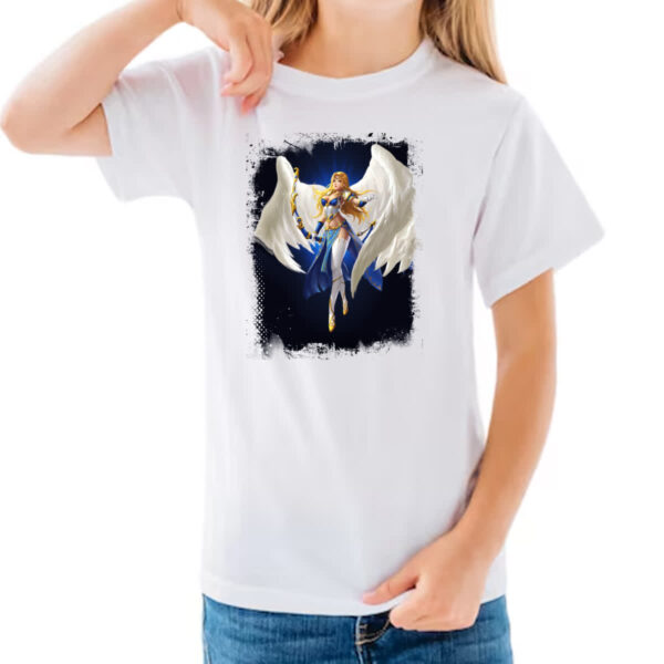 Camiseta Infanto Juvenil Empires and Puzzles Heroi Atena - Imagem 3