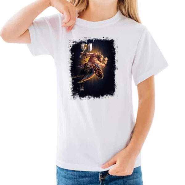 Camiseta Infanto Juvenil Empires and Puzzles Heroi Thor - Imagem 3