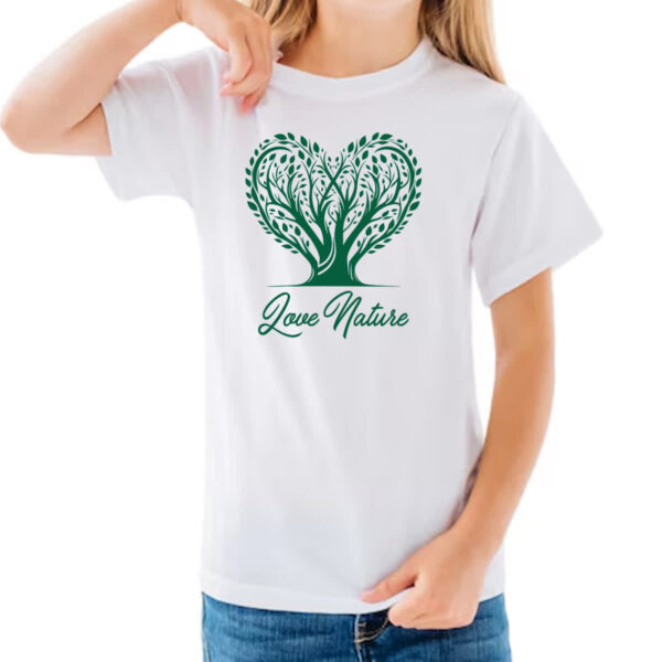 Camiseta Infanto Juvenil Amo a natureza - Imagem 3