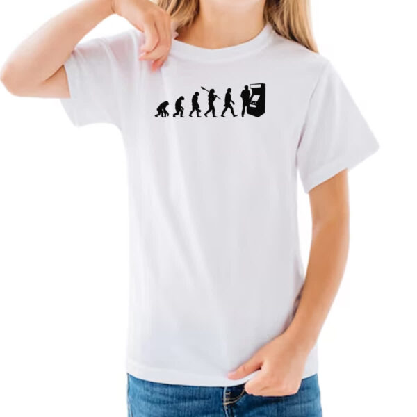 Camiseta Infanto Juvenil Evolucao arcade - Imagem 3