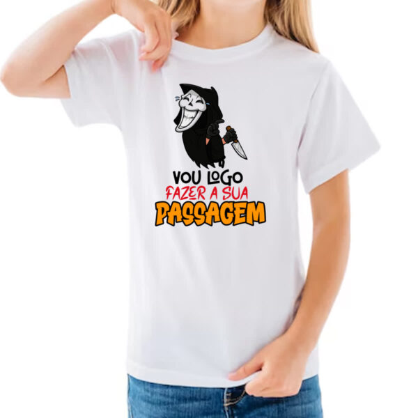 Camiseta Infanto Juvenil Amostradinho vou fazer sua passagem - Imagem 3