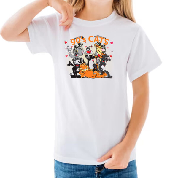 Camiseta Infanto Juvenil 90s cats - Imagem 3