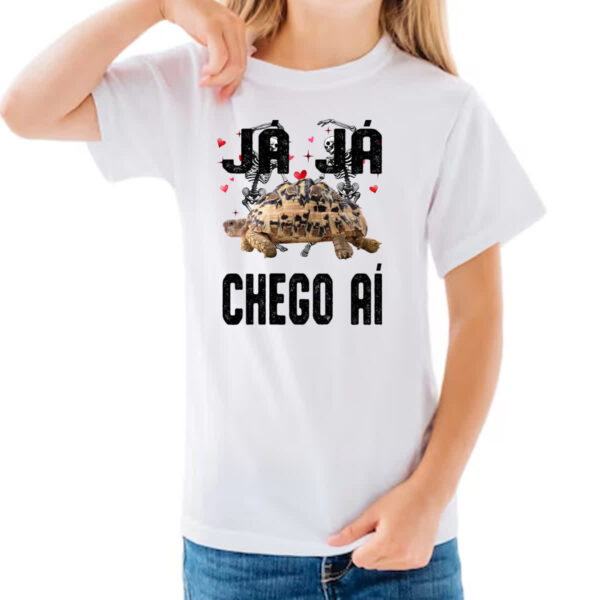 Camiseta Infanto Juvenil Ja ja chego ai - Imagem 3