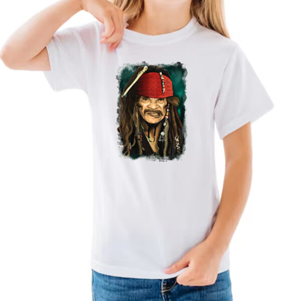 Camiseta Infanto Juvenil Jack Sparrow Madruga - Imagem 3