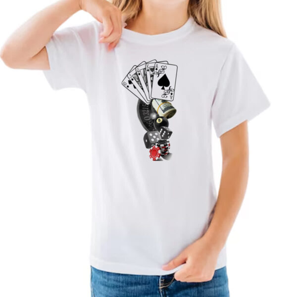 Camiseta Infanto Juvenil Jogos de Cassino - Imagem 3
