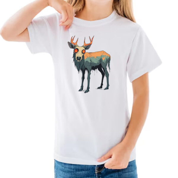 Camiseta Infanto Juvenil Zumbi Veado - Imagem 3