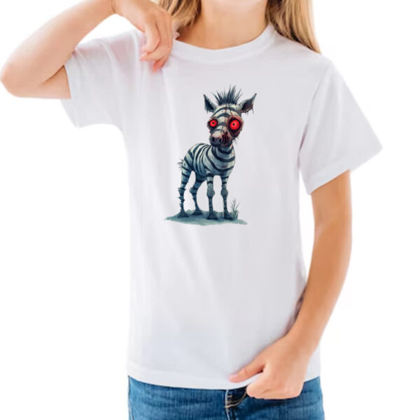 Camiseta Infanto Juvenil Zumbi Zebra - Imagem 3