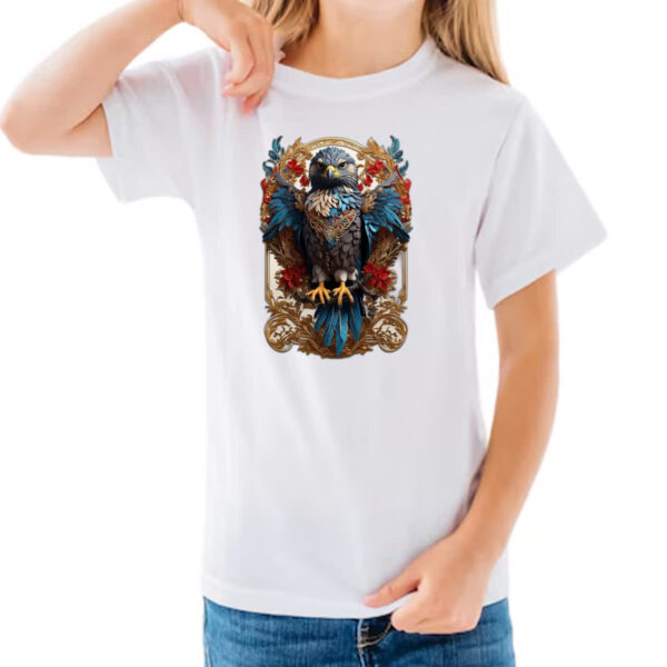 Camiseta Infanto Juvenil Falcao majestoso - Imagem 3