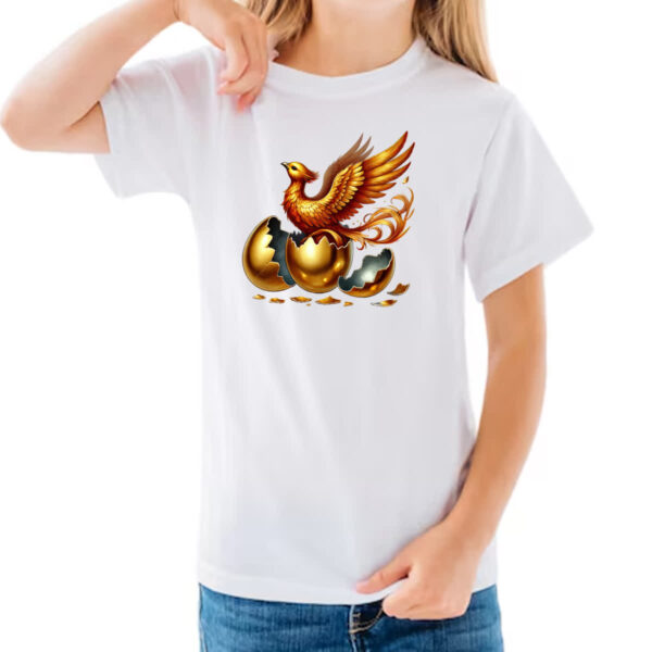 Camiseta Infanto Juvenil Fenix nascendo - Imagem 3