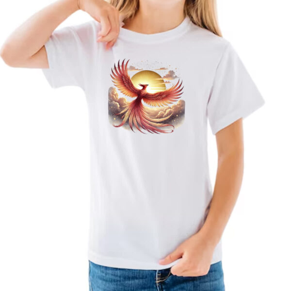 Camiseta Infanto Juvenil Fenix sunset - Imagem 3