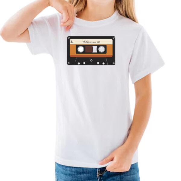 Camiseta Infanto Juvenil Fita K7 retro anos 70 - Imagem 3