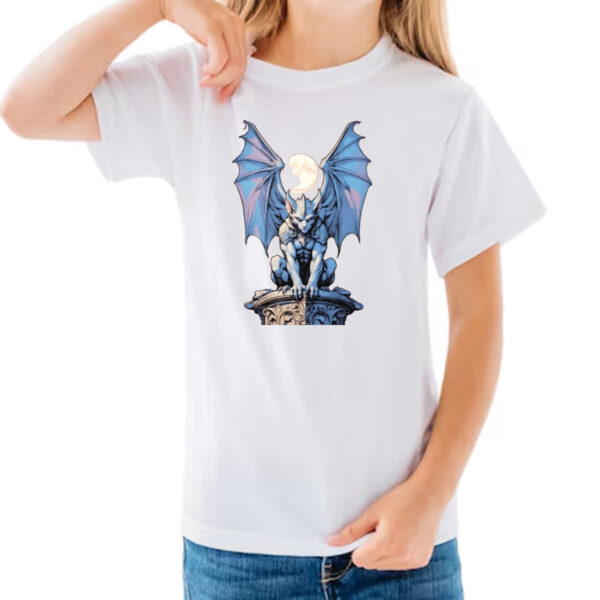 Camiseta Infanto Juvenil Gargula azulzinho - Imagem 3