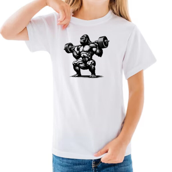 Camiseta Infanto Juvenil Gorila maromba - Imagem 3