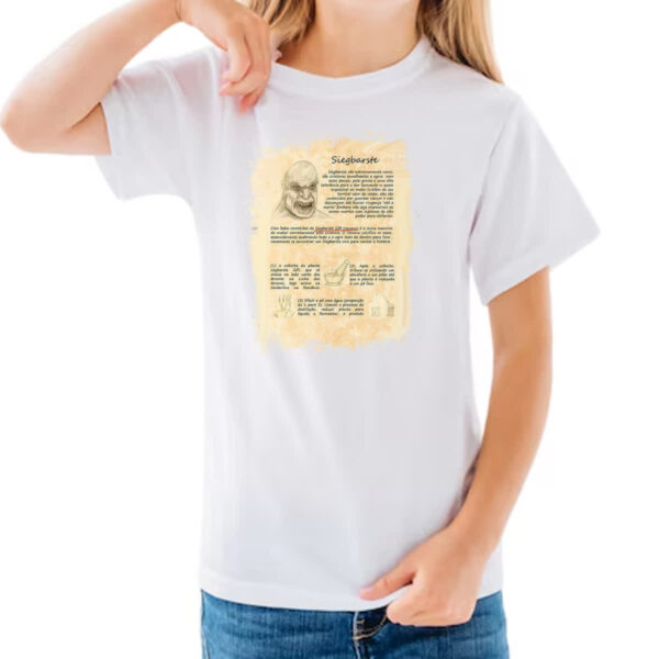 Camiseta Infanto Juvenil Grimm Livro Siegbarste - Imagem 3