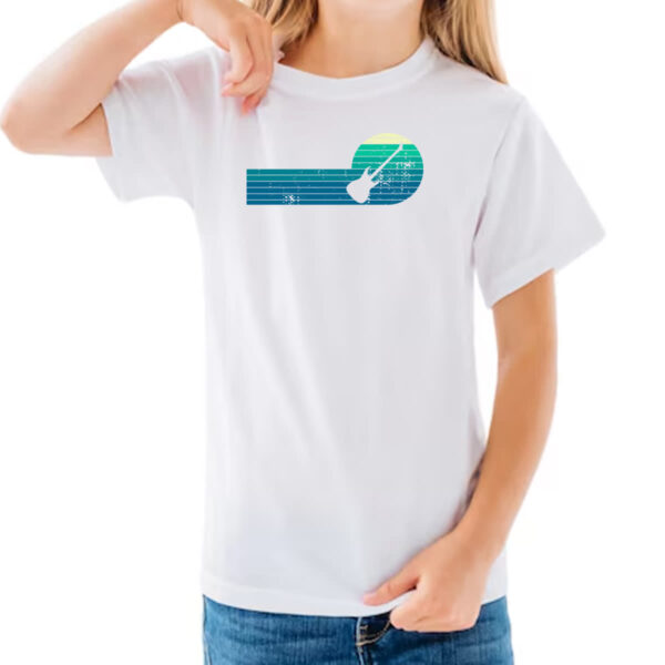 Camiseta Infanto Juvenil Guitarra Espiral Sunset Art - Imagem 3