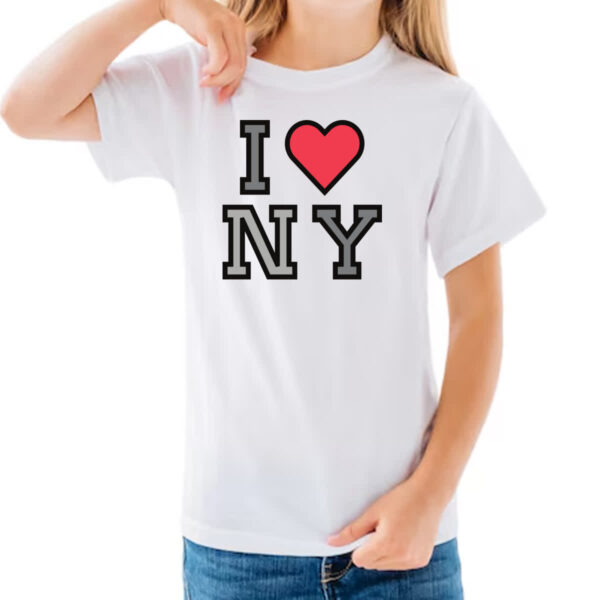 Camiseta Infanto Juvenil I Love NY - Imagem 3
