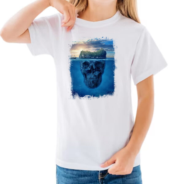 Camiseta Infanto Juvenil Ilha da caveira 5 - Imagem 3