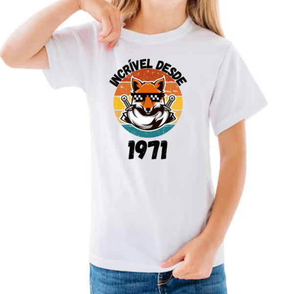 Camiseta Infanto Juvenil Incrivel desde 1971 - Imagem 3