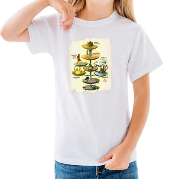 Camiseta Infanto Juvenil A Cronica de Yggdrasil - Imagem 3