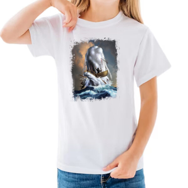 Camiseta Infanto Juvenil Lendas do Mar Moby Dick 02 - Imagem 3