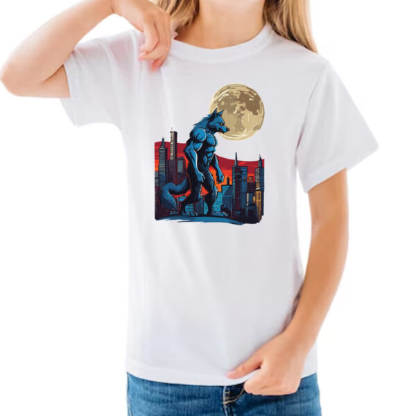 Camiseta Infanto Juvenil Lobisomen cidade ao luar - Imagem 3