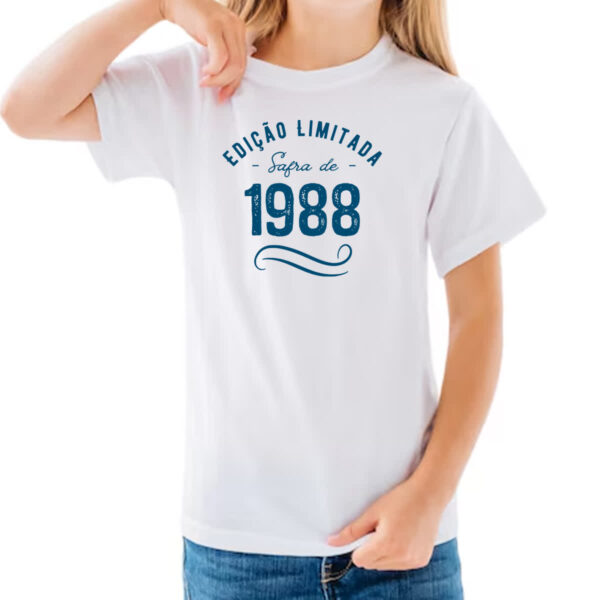 Camiseta Infanto Juvenil Ano de safra 1988 - Imagem 3