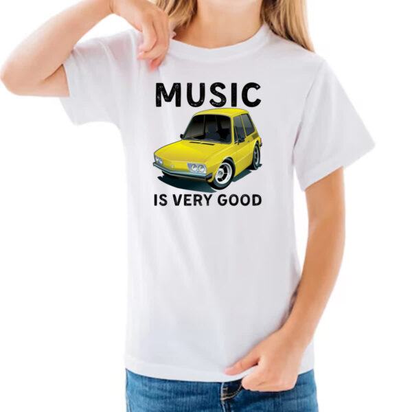 Camiseta Infanto Juvenil Music is very good - Imagem 3