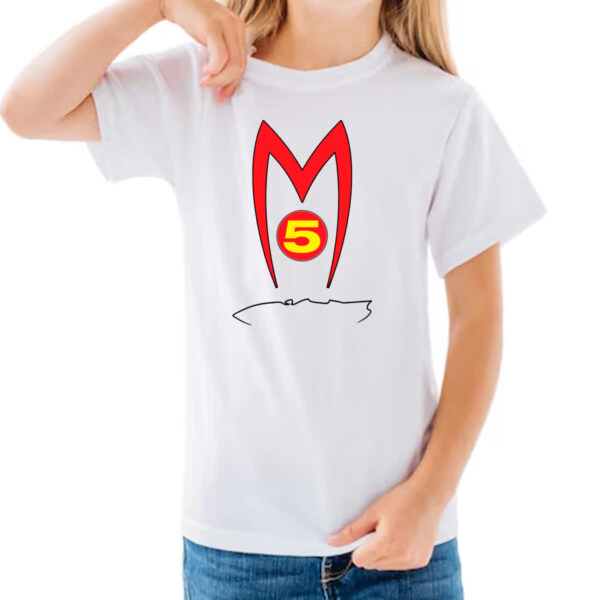 Camiseta Infanto Juvenil Mach 5 Logo e contorno - Imagem 3