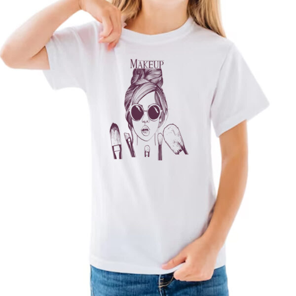 Camiseta Infanto Juvenil Makeup Diva e seus pinceis - Imagem 3