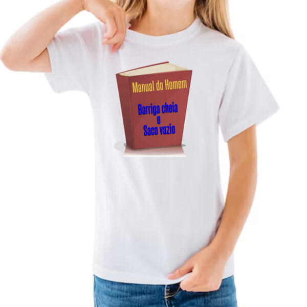 Camiseta Infanto Juvenil Manual do homem - Imagem 3