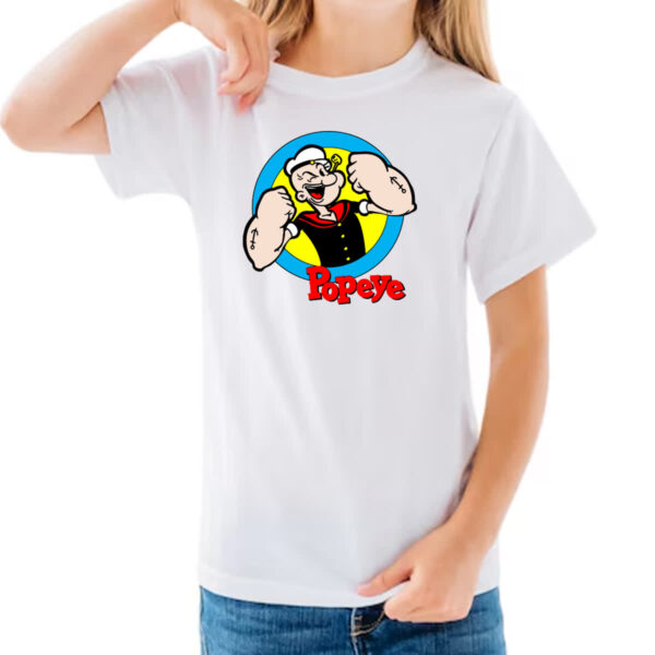 Camiseta Infanto Juvenil Mariheiro Popeye Classico - Imagem 3