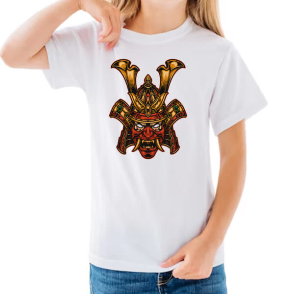 Camiseta Infanto Juvenil Mascara Rubra de Samurai - Imagem 3