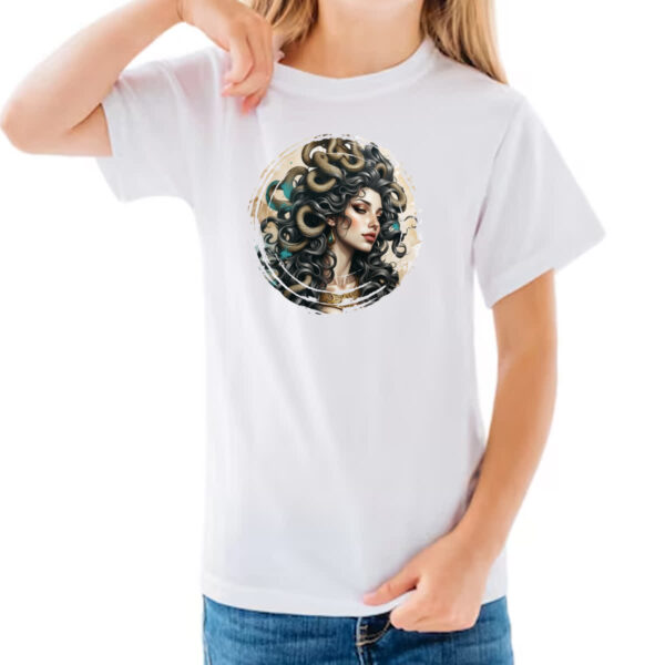 Camiseta Infanto Juvenil Medusa beleza perigosa - Imagem 3