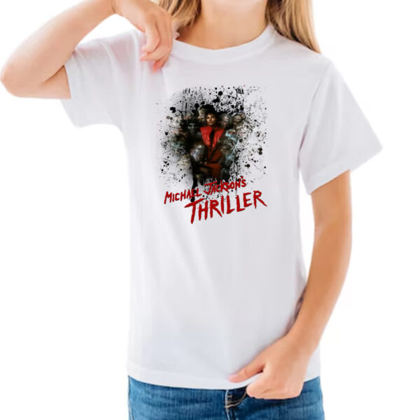 Camiseta Infanto Juvenil Michael Jackson Thriller 02 - Imagem 3