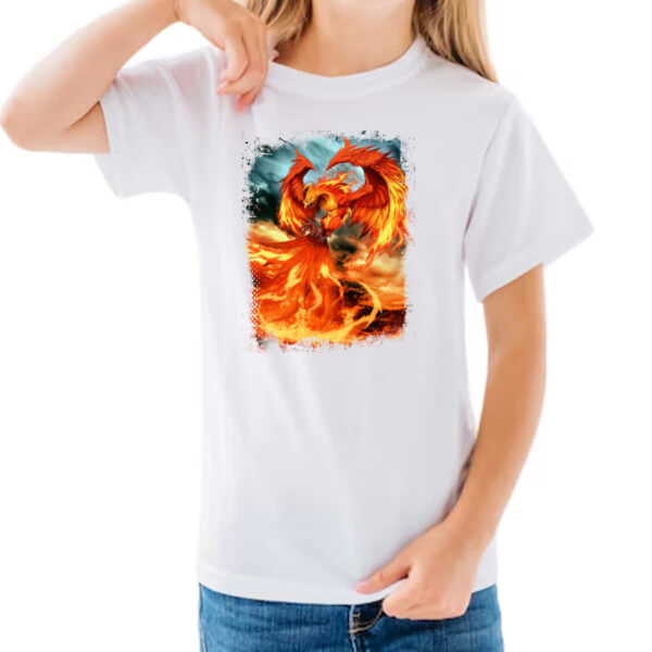 Camiseta Infanto Juvenil Mitologia Fenix 01 - Imagem 3