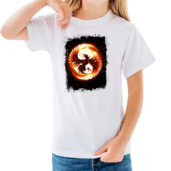 Camiseta Infanto Juvenil Mitologia Fenix 04 - Imagem 3