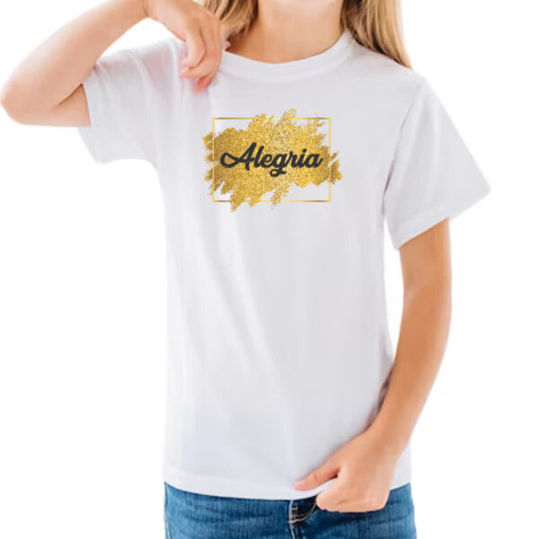 Camiseta Infanto Juvenil Ano novo alegria - Imagem 3