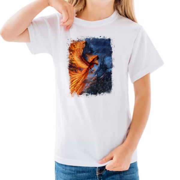 Camiseta Infanto Juvenil Mitologia Fenix 09 - Imagem 3