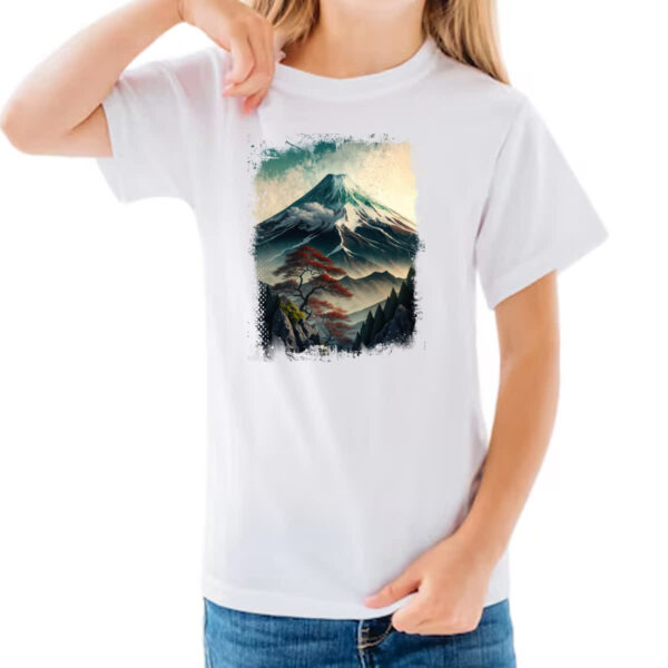 Camiseta Infanto Juvenil Montanha Fugi Japao 3 - Imagem 3