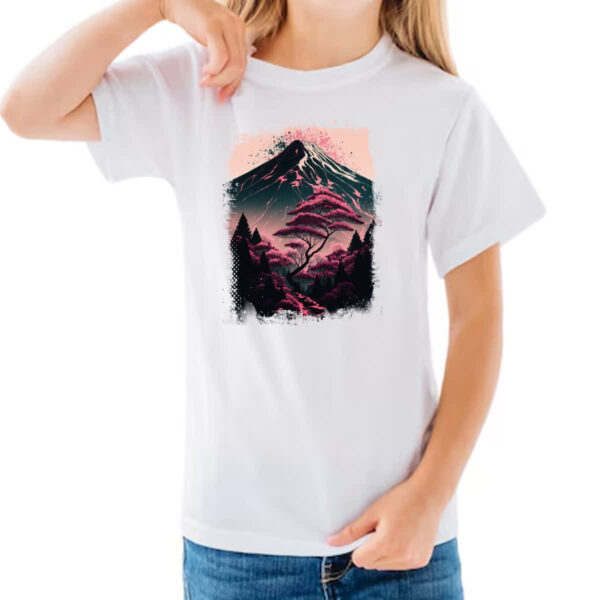 Camiseta Infanto Juvenil Montanha Fugi Japao 4 - Imagem 3