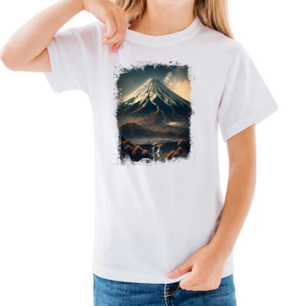 Camiseta Infanto Juvenil Montanha Fugi Japao 8 - Imagem 3