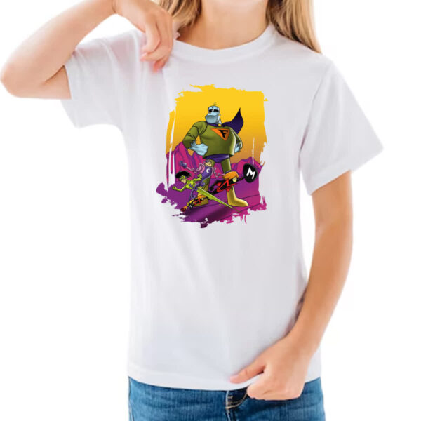 Camiseta Infanto Juvenil Nostalgia Frankstein Jr e os Impossiveis - Imagem 3